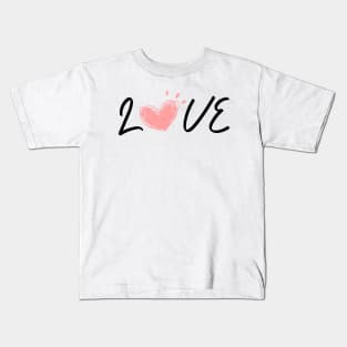 Valentines Heart - Love Heart Design Kids T-Shirt